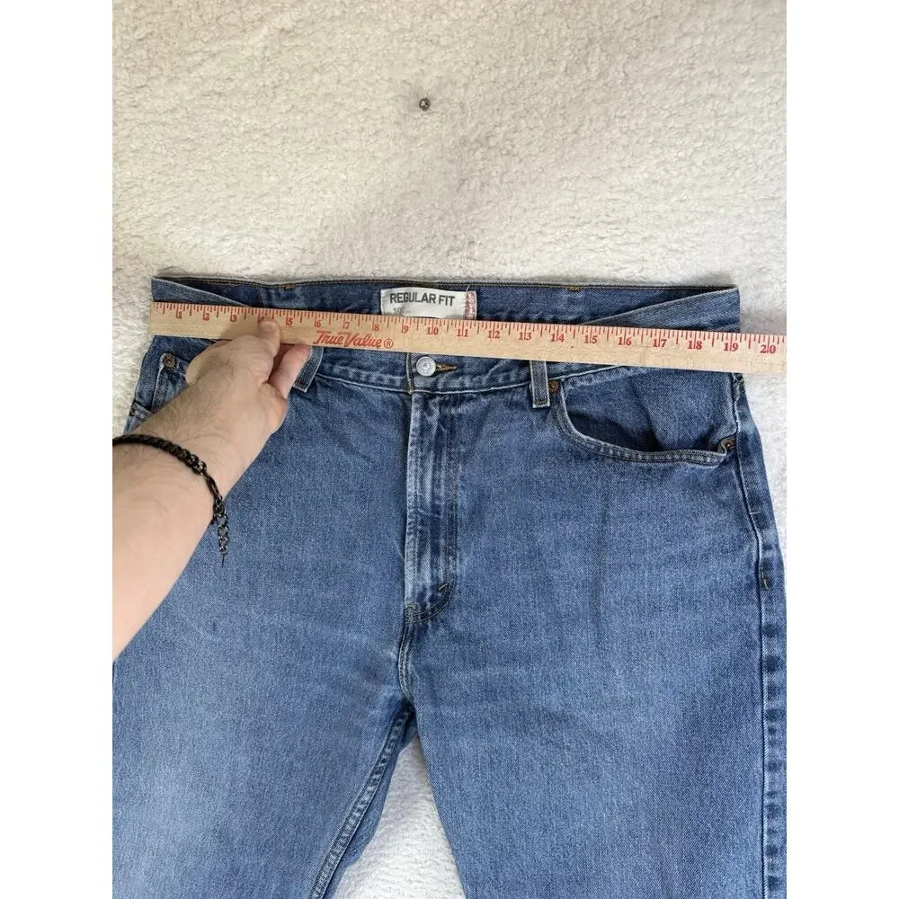 Vintage Levis 505 Jeans Men 40x30 Regular Fit Straight Workwear Denim Y2K